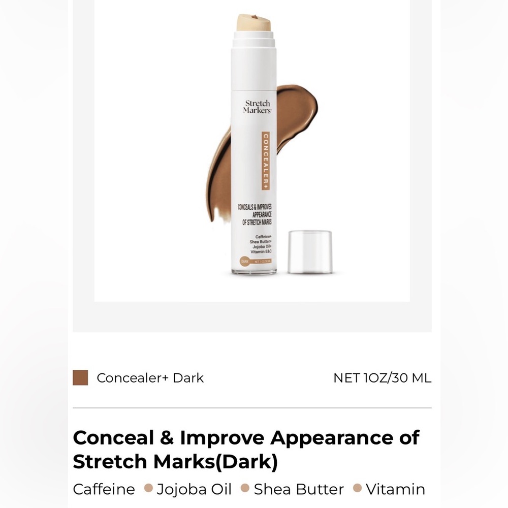 JBH* New! Stretch Markers Concealer + in Dark - Picture 2 of 6